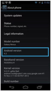 檢查Android 版本