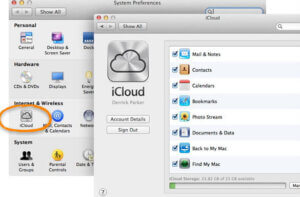 Mac 上開啟iCloud